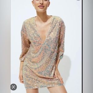 Glittered sequine dress